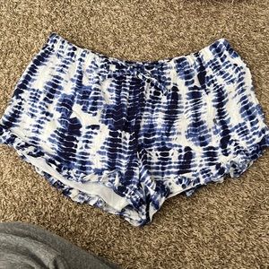 Blue Tie-Dye Shorts